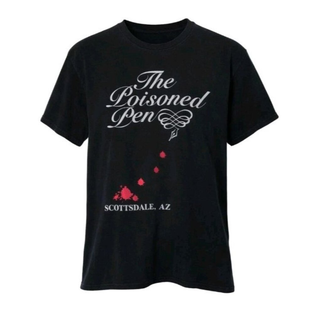 Poisoned Pen Scottsdale AZ T Shirt Gildan Heavy Cotton Graphic Tee Black Men’s L